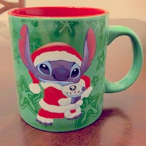 Disney Adorable Stitch Christmas Ceramic Mug 20oz RARE!